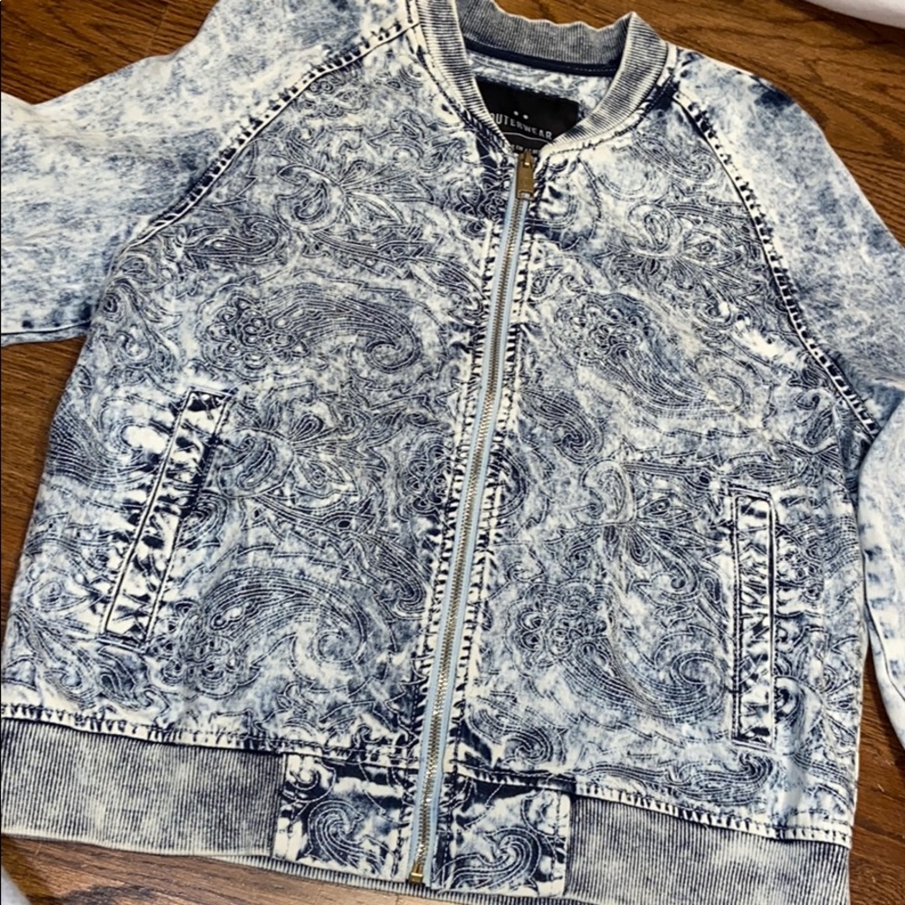 Denim bomber jacket